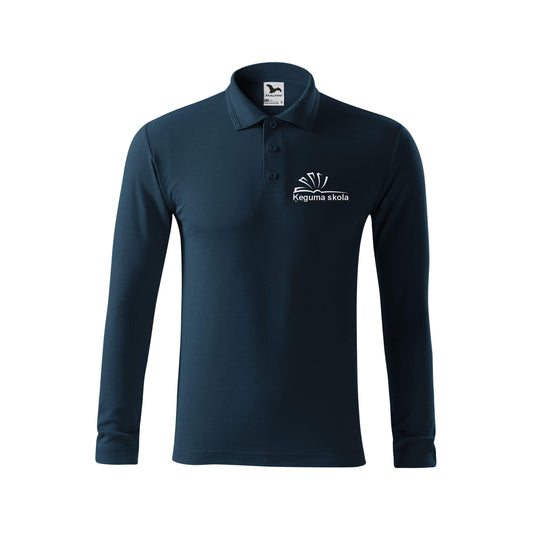 Vīriešu polo krekls ar garām piedurknēm - Ķeguma skola