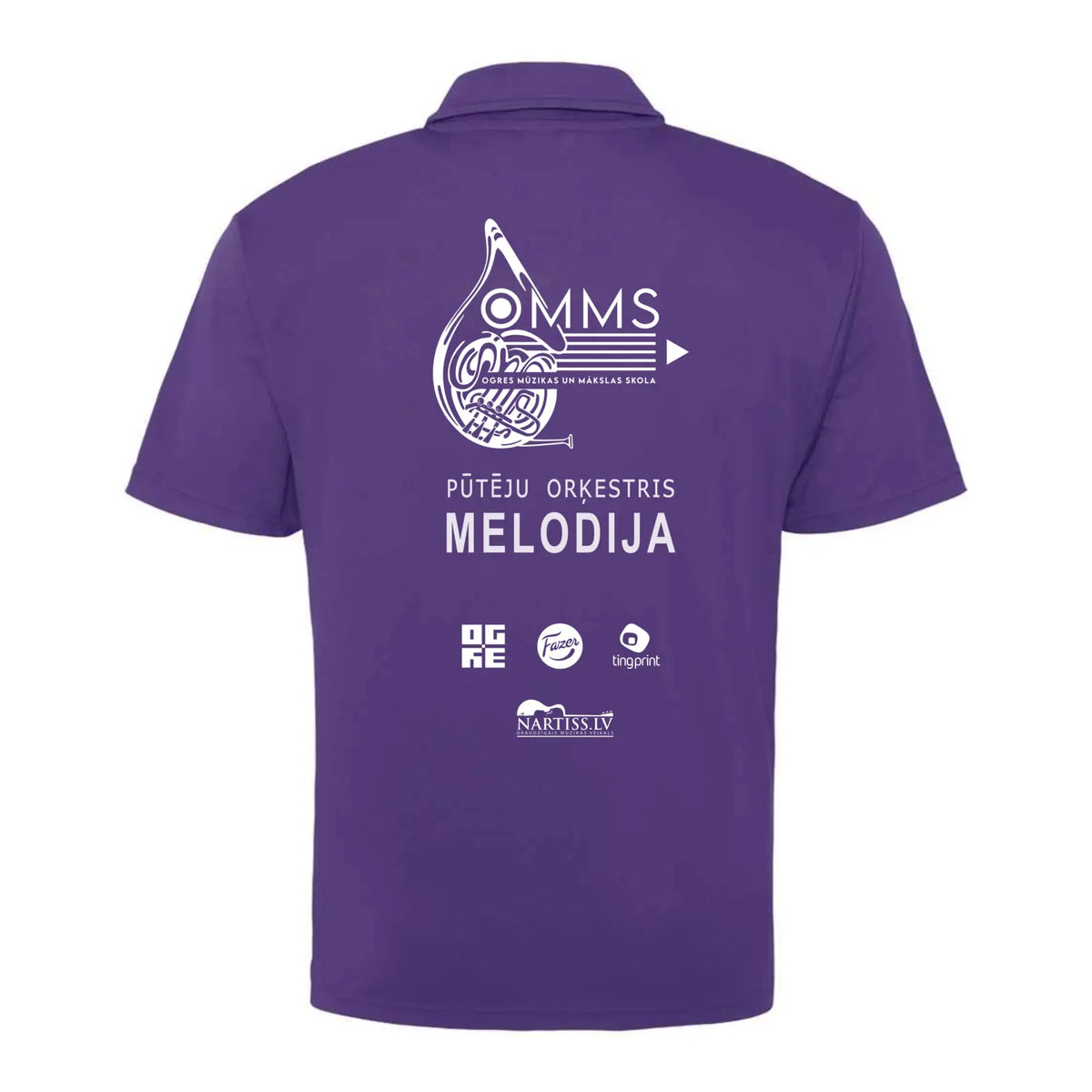 Bērnu sporta polo krekls “Melodija” – mugurpuse