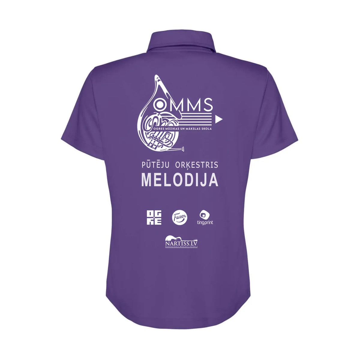 Sieviešu sporta polo krekls “Melodija” – mugurpuse